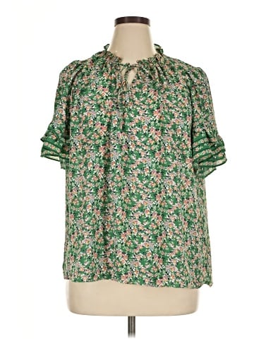 Max Studio Short Sleeve Blouse (view 1)