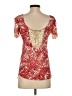 Sundance Red Short Sleeve Blouse Size XS - photo 2
