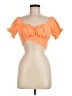 Lyaner Orange Short Sleeve Blouse Size M - photo 1
