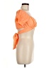 Lyaner Orange Short Sleeve Blouse Size M - photo 4