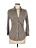 James Perse Gray 3/4 Sleeve Button-Down Shirt Size Lg (3) - photo 1