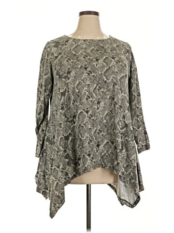Roaman's 3/4 Sleeve Blouse (view 1)