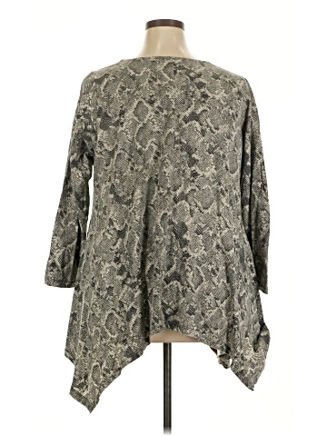 Roaman's 3/4 Sleeve Blouse (view 2)