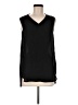 Theory 100% Polyester Black Sleeveless Top Size M - photo 1
