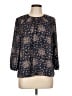 Les Serein 100% Polyester Blue 3/4 Sleeve Blouse Size M - photo 1