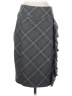Express Design Studio Argyle Gray Formal Skirt Size 4 - photo 1