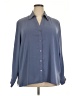 Elementz Blue Long Sleeve Blouse Size 2X - photo 1