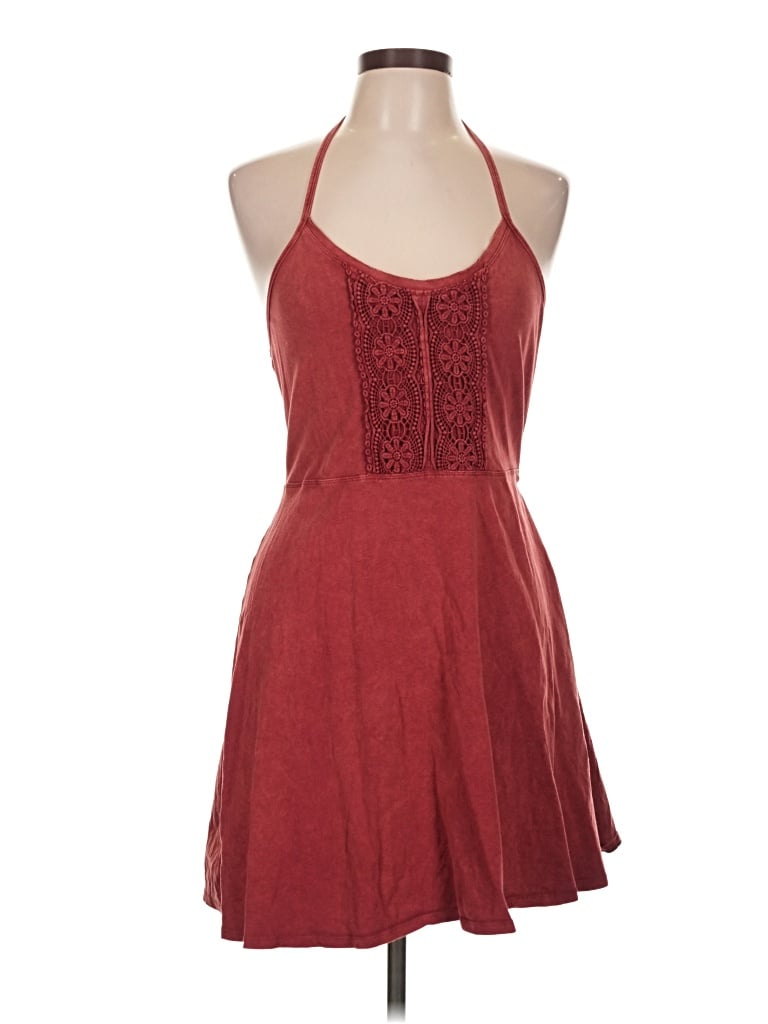 Pre-owned Forever 21 Cocktail Dress In Burgundy