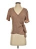 Sienna Sky Tan Short Sleeve Blouse Size S - photo 1
