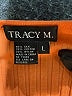 Tracy M. Orange Pullover Sweater Size L - photo 7