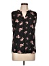 Papermoon Floral Black Sleeveless Blouse Size L - photo 1