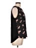 Papermoon Floral Black Sleeveless Blouse Size L - photo 4