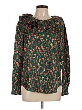 J.Crew Collection Long Sleeve Silk Top (view 1)