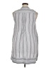 Faherty 100% Linen Gray Casual Dress Size L - photo 2