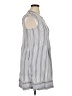 Faherty 100% Linen Gray Casual Dress Size L - photo 4