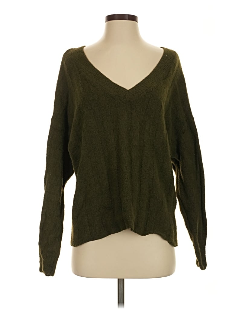 Pre-owned Forever 21 Pullover Sweater In Green