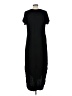 Unbranded Solid Black Casual Dress Size L - photo 2