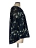 Kaari Blue 100% Polyester Black 3/4 Sleeve Blouse Size L - photo 4