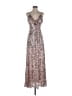 Taylor Silver Cocktail Dress Size 4 - photo 1
