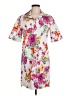 Pure Amici Floral White Casual Dress Size M - photo 1