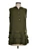 Banana Republic 100% Polyester Green Sleeveless Blouse Size S - photo 1