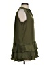 Banana Republic 100% Polyester Green Sleeveless Blouse Size S - photo 4