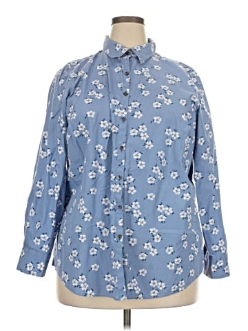 Lands' End Long Sleeve Button-Down Shirt (view 1)