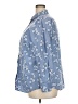 Lands' End Floral Blue Long Sleeve Button-Down Shirt Size 20 - photo 5