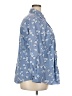 Lands' End Floral Blue Long Sleeve Button-Down Shirt Size 20 - photo 4