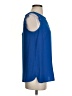 Brixon Ivy 100% Polyester Blue Sleeveless Blouse Size S - photo 4