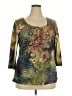 Avenue Green 3/4 Sleeve Top Size 18 - photo 1