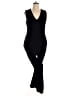 Sugar Lips 100% Polyester Solid Black Jumpsuit Size XL - photo 1