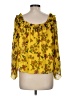 Scripted 100% Polyester Yellow 3/4 Sleeve Blouse Size M - photo 2