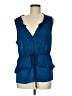 Cynthia Steffe Blue Sleeveless Blouse Size M - photo 1