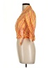 Suzy Stripes Orange 3/4 Sleeve Button-Down Shirt Size M (estimated) - photo 5