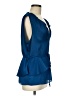 Cynthia Steffe Blue Sleeveless Blouse Size M - photo 4
