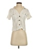 Assorted Brands Ivory Short Sleeve Blouse Size XS - photo 1