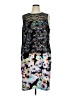 Spense Graphic Black Cocktail Dress Size 1X (estimated) - photo 1