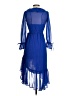 Anthropologie 100% Polyester Blue Cocktail Dress Size XXS (petite) - photo 2