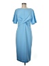 Alexia Admor Solid Blue Cocktail Dress Size M - photo 1