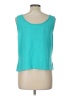 St. John Teal Sleeveless Top Size L - photo 2