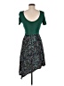 Sandro 100% Viscose Green Cocktail Dress Size M (estimated) - photo 2