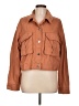 Topshop 100% Cotton Brown Jacket Size 12 - photo 1