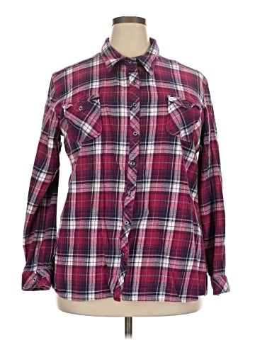Natural Reflections Long Sleeve Button-Down Shirt (view 1)