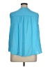 Torrid Solid Blue Sleeveless Blouse Size 1X Plus (1) - photo 2