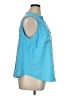 Torrid Solid Blue Sleeveless Blouse Size 1X Plus (1) - photo 4