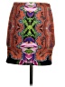 Clover Canyon Paisley Orange Casual Skirt Size S - photo 2