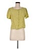 Assorted Brands 100% Rayon Yellow Short Sleeve Blouse Size M - photo 1