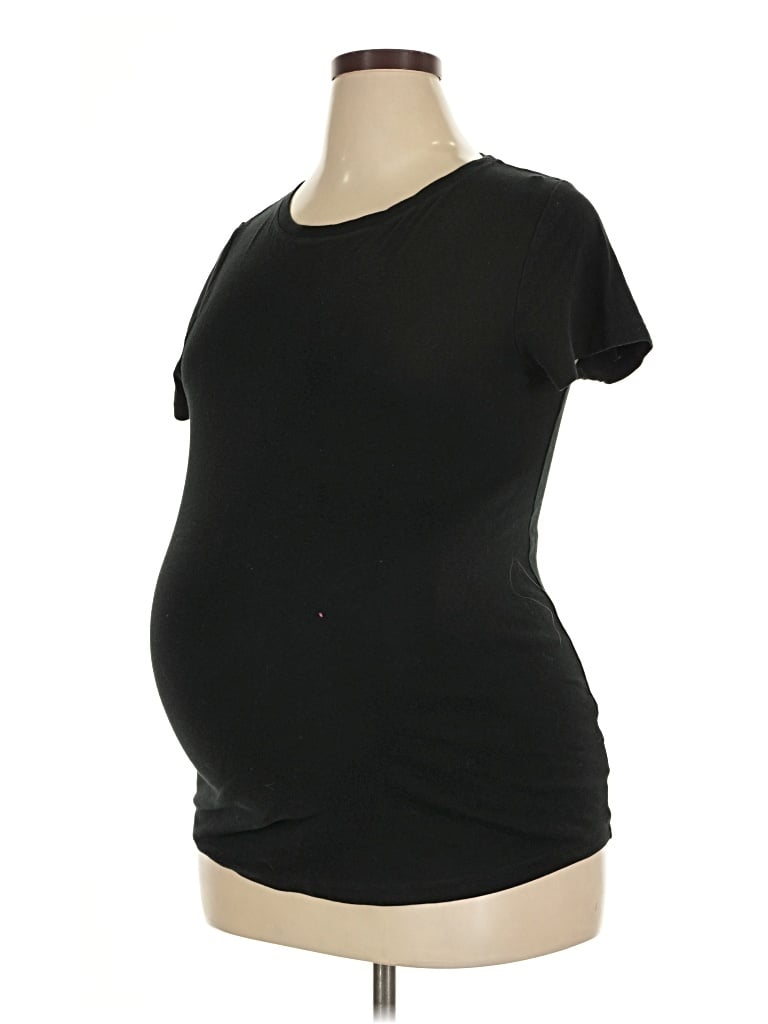 Pre-owned Isabel Maternity Short Sleeve T-shirt In Black