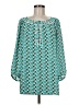 Banana Republic 100% Polyester Teal 3/4 Sleeve Blouse Size M - photo 1